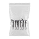 Max 6 Pieces Electric Guitar Bass Bridge Tailpiece Screws+Springs Set Black