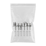 Max 6 Pieces Electric Guitar Single Coil Pickup Screws+Springs Set Silver