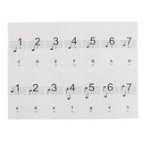 Max Maxb Piano Note Keyboard Sticker Electronic Keyboard Decal 61Key 54Key