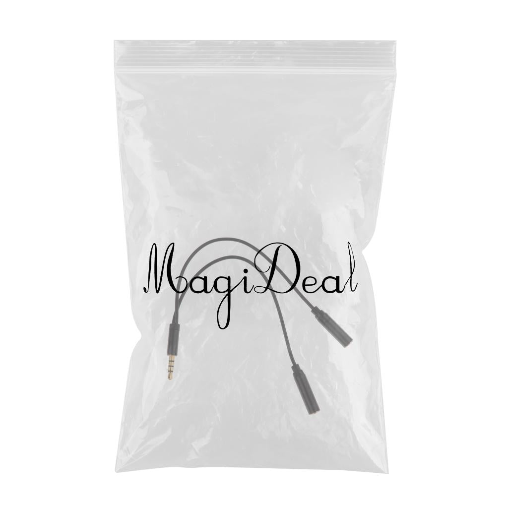 Max Maxb 3.5mm Male to 2 Female Audio Adapter Cable for Guitar Amplifier