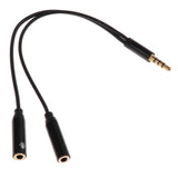 Max Maxb 3.5mm Male to 2 Female Audio Adapter Cable for Guitar Amplifier