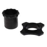 Max Maxb Wireless Microphone Mic Holder Anti-rolling Protection Rings + Bottom Black