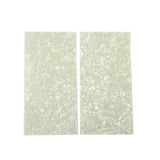 Maxbell 2 Pieces DIY White Pearl Guitar Material Purfling Sheet Head Veneer Shell