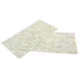 Maxbell 2 Pieces DIY White Pearl Guitar Material Purfling Sheet Head Veneer Shell