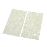 Maxbell 2 Pieces DIY White Pearl Guitar Material Purfling Sheet Head Veneer Shell