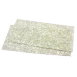 Maxbell 2 Pieces DIY White Pearl Guitar Material Purfling Sheet Head Veneer Shell