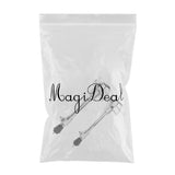 Maxbell 2Pieces Durable Metal Chrome Drum Holder for Musical Instrument Parts