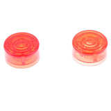 Maxbell 2 Pieces Guitar Effect Foot Nail Cap Protection Cap for Effects Pedal Red