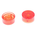 Maxbell 2 Pieces Guitar Effect Foot Nail Cap Protection Cap for Effects Pedal Red