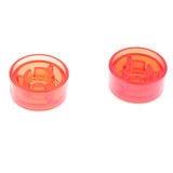 Maxbell 2 Pieces Guitar Effect Foot Nail Cap Protection Cap for Effects Pedal Red