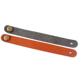 Maxbell 2 Pieces PU Leather Strap Hook Button for Acoustic Folk Classical Guitar