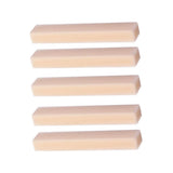 Maxbell 5 Pieces Beige Unslotted Nut Materials for Bass/Guitar Accessory