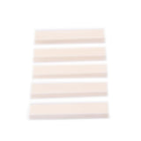 Maxbell 5 Pieces Beige Unslotted Nut Materials for Bass/Guitar Accessory
