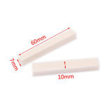 Maxbell 5 Pieces Beige Unslotted Nut Materials for Bass/Guitar Accessory