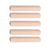 Maxbell 5 Pieces Beige Unslotted Nut Materials for Bass/Guitar Accessory
