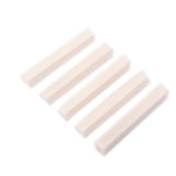Maxbell 5 Pieces Beige Unslotted Nut Materials for Bass/Guitar Accessory