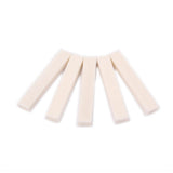 Maxbell 5 Pieces Beige Unslotted Nut Materials for Bass/Guitar Accessory