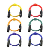 Max 6 Pieces 2m XLR Male to Female Microphone Cable DMX512 Mic Audio Cord