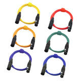 Max 6 Pieces 2m XLR Male to Female Microphone Cable DMX512 Mic Audio Cord