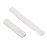 Maxbell 4 String Ukulele Guitar Bone Bridge Saddle Nut Set Slotted