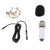 Maxbell Professional Condenser Microphone+Shock Mount+Foam Cap+Power Cable White