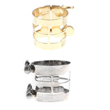 Max Alto Sax Metal Mouthpiece Pipe Clip Woodwind Part for Alto Saxophone Gold