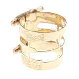 Max Alto Sax Metal Mouthpiece Pipe Clip Woodwind Part for Alto Saxophone Gold