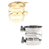 Max Alto Sax Metal Mouthpiece Pipe Clip Woodwind Part for Alto Saxophone Gold