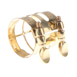 Max Alto Sax Metal Mouthpiece Pipe Clip Woodwind Part for Alto Saxophone Gold