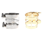 Max Alto Sax Metal Mouthpiece Pipe Clip Woodwind Part for Alto Saxophone Gold