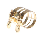 Max Alto Sax Metal Mouthpiece Pipe Clip Woodwind Part for Alto Saxophone Gold