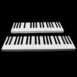 Maxbell 1 Set 52 Keys Piano Keyboard Replacement Keytops Kit