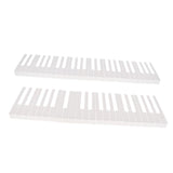 Maxbell 1 Set 52 Keys Piano Keyboard Replacement Keytops Kit