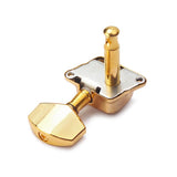 Max 6 Pieces Semiclosed Tuning Pegs for Acoustic Guitar 3L 3R Gold