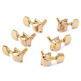 Max 6 Pieces Semiclosed Tuning Pegs for Acoustic Guitar 3L 3R Gold