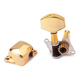 Max 6 Pieces Semiclosed Tuning Pegs for Acoustic Guitar 3L 3R Gold