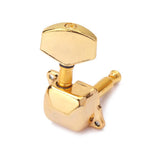 Max 6 Pieces Semiclosed Tuning Pegs for Acoustic Guitar 3L 3R Gold