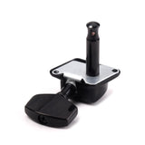 Max 6 Pieces Semiclosed Tuning Pegs for Acoustic Guitar 3L 3R Black
