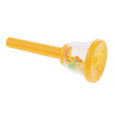 Max Plastic Handbell Hand Bell Percussion Instrument Musical Toy for Kids Yellow
