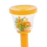 Max Plastic Handbell Hand Bell Percussion Instrument Musical Toy for Kids Yellow