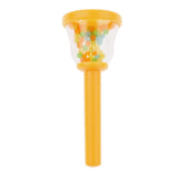 Max Plastic Handbell Hand Bell Percussion Instrument Musical Toy for Kids Yellow