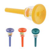 Max Plastic Handbell Hand Bell Percussion Instrument Musical Toy for Kids Yellow