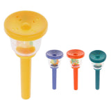 Max Plastic Handbell Hand Bell Percussion Instrument Musical Toy for Kids Yellow