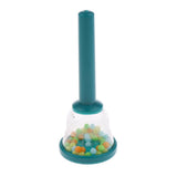 Max Plastic Handbell Hand Bell Percussion Instrument Musical Toy for Kids Green