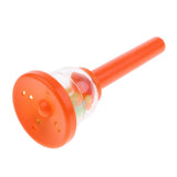 Maxbell Plastic Handbell Hand Bell Percussion Instrument Musical Toy for Kids Orange