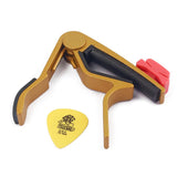 Maxbell Aluminium Alloy Guitar Capo with Pick Holer+2 Picks for Acoustic Electric #2