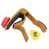 Maxbell Aluminium Alloy Guitar Capo with Pick Holer+2 Picks for Acoustic Electric #2