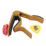 Maxbell Aluminium Alloy Guitar Capo with Pick Holer+2 Picks for Acoustic Electric #2
