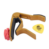 Maxbell Aluminium Alloy Guitar Capo with Pick Holer+2 Picks for Acoustic Electric #2