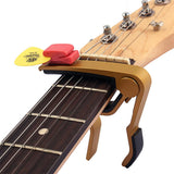 Maxbell Aluminium Alloy Guitar Capo with Pick Holer+2 Picks for Acoustic Electric #2